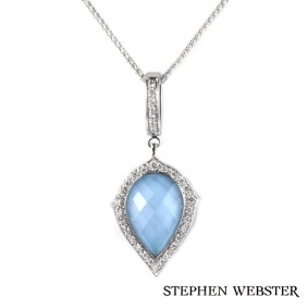 Stephen Webster 18k White Gold Crystal Haze Pendant